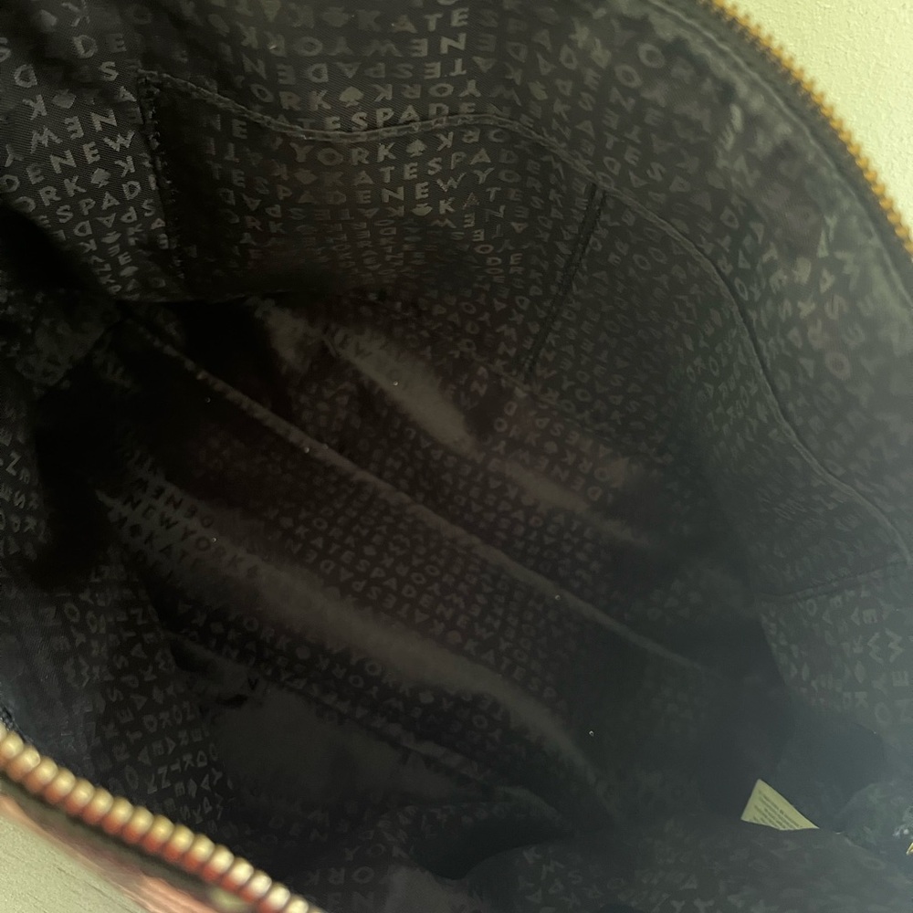 Kate Spade Small Rachelle Brightwater Drive Rose Handbag Black Cream Floral - Picture 8 of 10